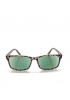 lunettes loupe de lecture teintées marron écaille et verres teinte verte