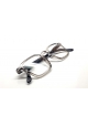 Lunettes loupe de lecture memphis gris transluside branches noires