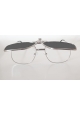 Clip Solaire Polarisé sur-lunettes noir relevable