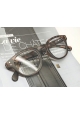 Lunettes loupe de lecture marron écailles