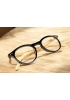 Lunettes loupe et lunettes de lecture noires brillantes et branches "bois clair"