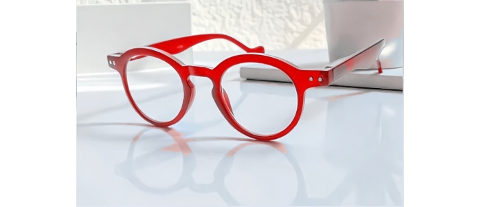 Lunettes loupe de lecture "DOCTOR" rouges