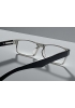 Lunettes loupe de lecture - grises translucides branches noires brillantes
