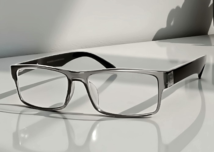 Lunettes loupe de lecture - grises translucides branches noires brillantes