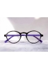 Lunettes loupe de lecture - noir brillant intérieur violet