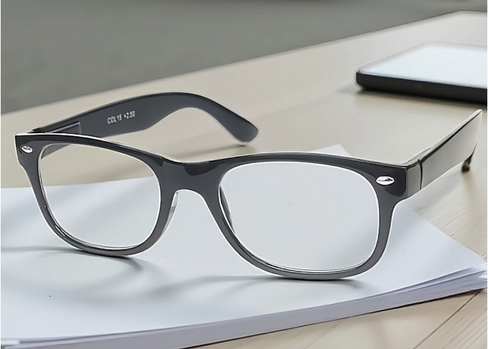 Lunettes loupe et Lunettes de lecture noires style "wayferrer"