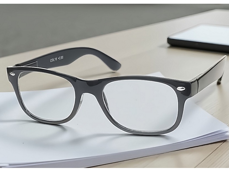 Lunettes loupe et Lunettes de lecture noires style "wayferrer"