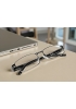 Lunettes loupe et Lunettes de lecture grises branches noires