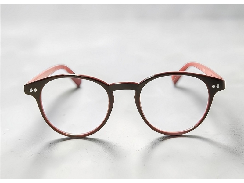 Lunettes loupe et de lecture noires intérieur rouge