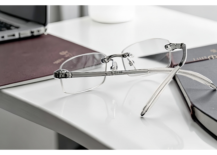 Lunettes loupe de lecture branches grises translucide