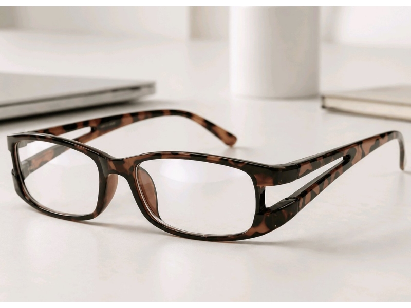 Lunettes loupe et Lunettes de lecture marron écaille 006