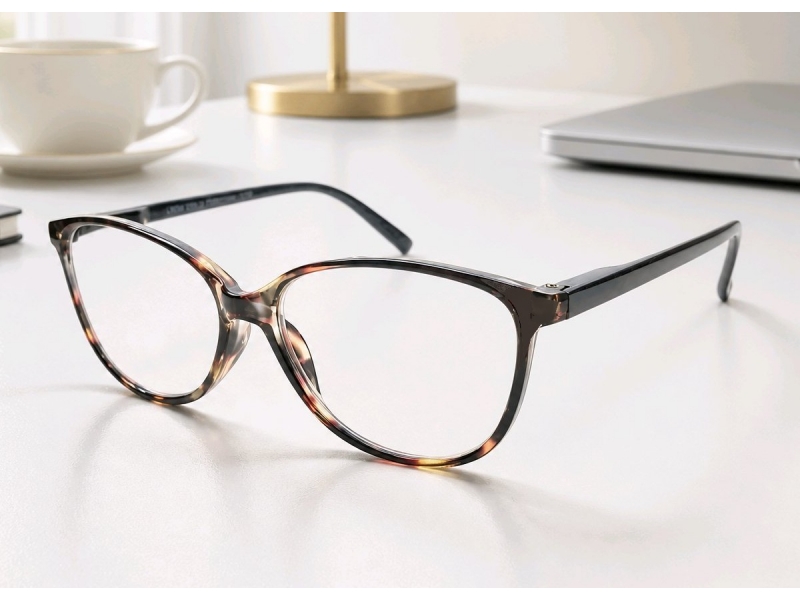 Lunettes loupe de lecture marron écailles