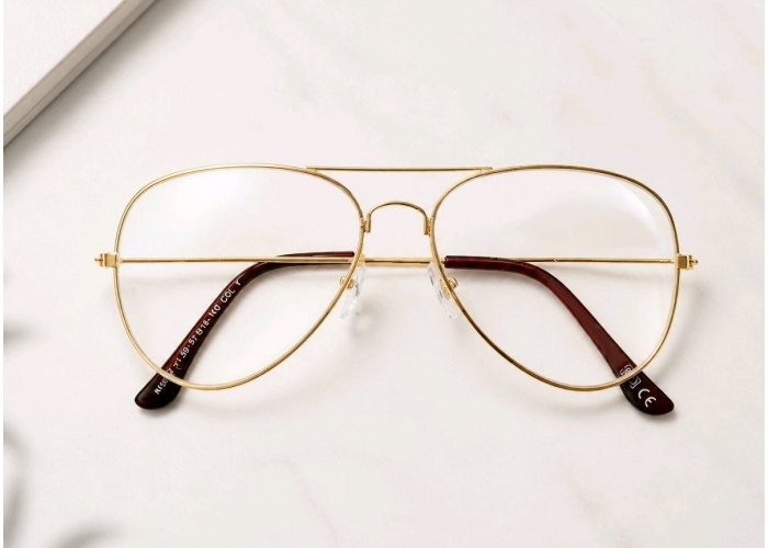 Lunettes loupe de lecture dorées