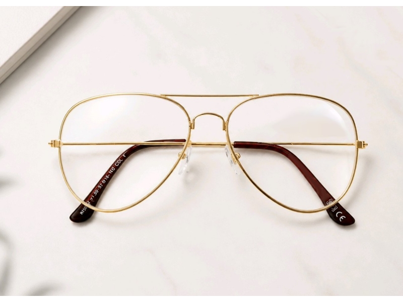 Lunettes loupe de lecture dorées
