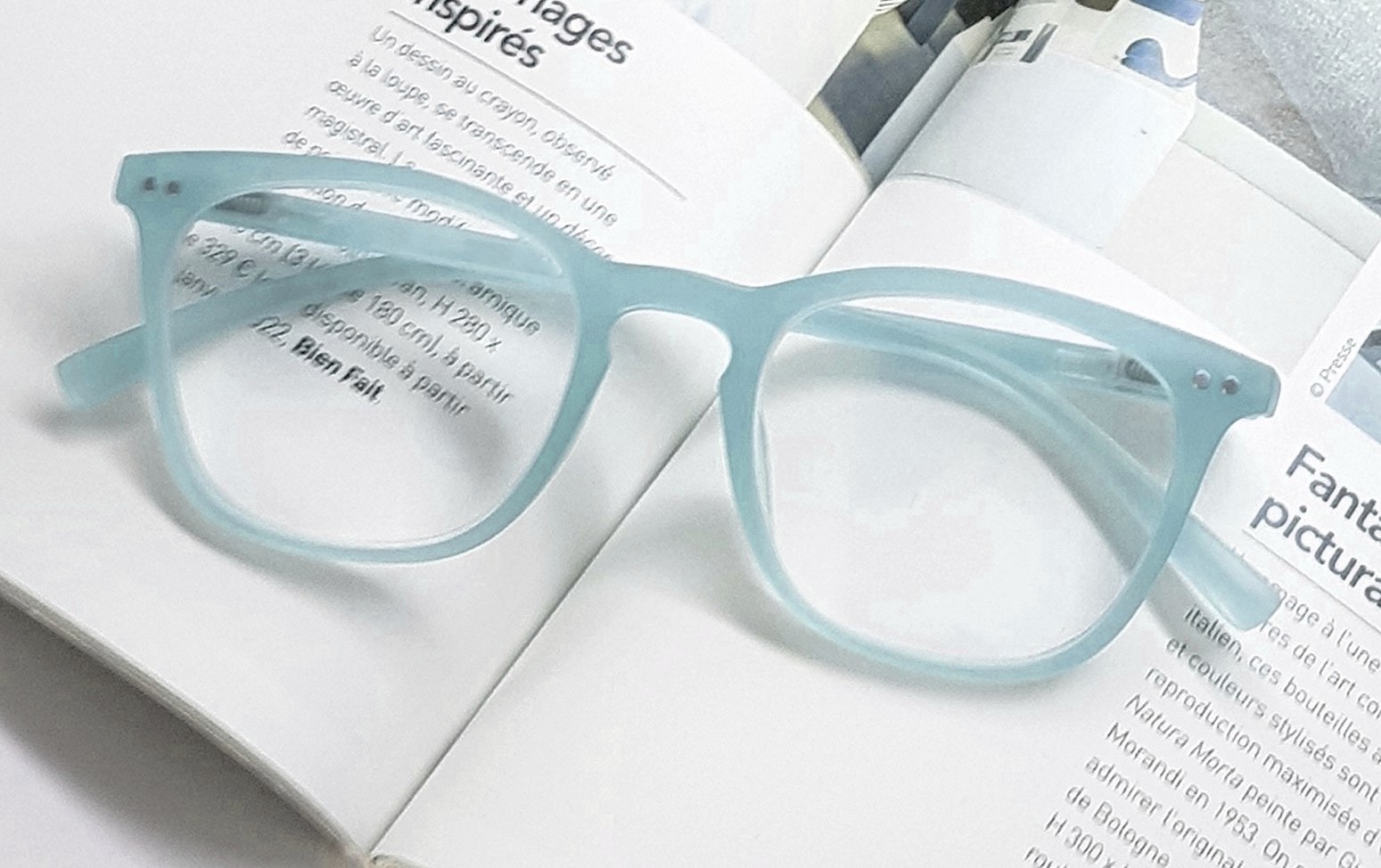 lunettes loupe de lecture manhatan bleues homme ou femme