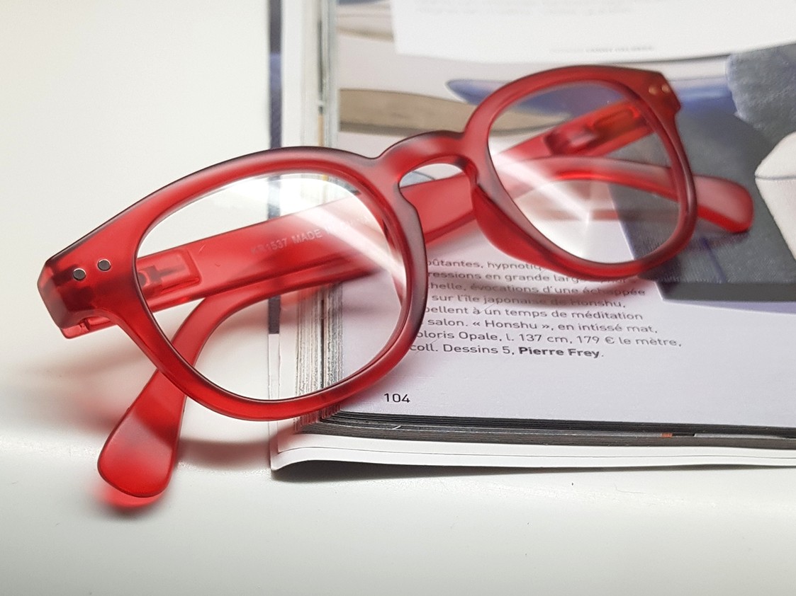 lunettes loupe et lunettes de lecture pour homme ou femme rouge