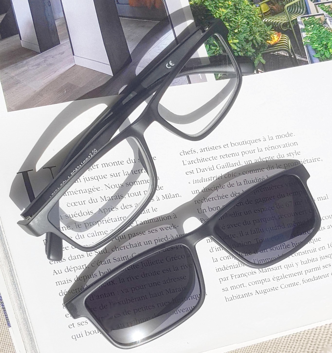 lunettes loupe lunettes de lecture solaires teintées clips 50
