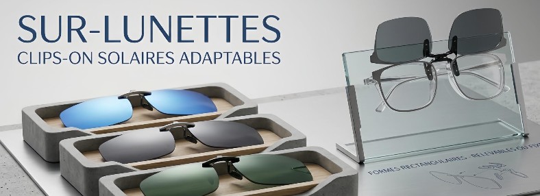 Clips solaires pour lunettes